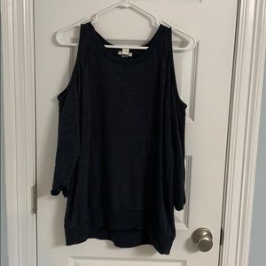 Cold shoulder sweater